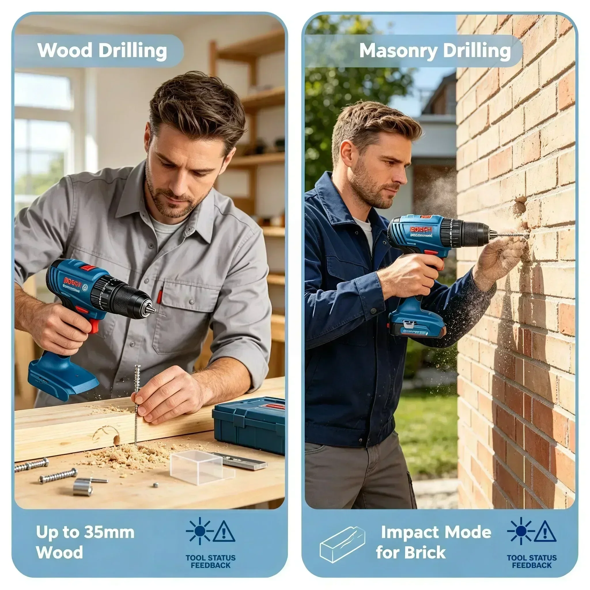 Bosch Drill Gsb 18V - Bosch GSB 185-LI, Bor Listrik Tanpa