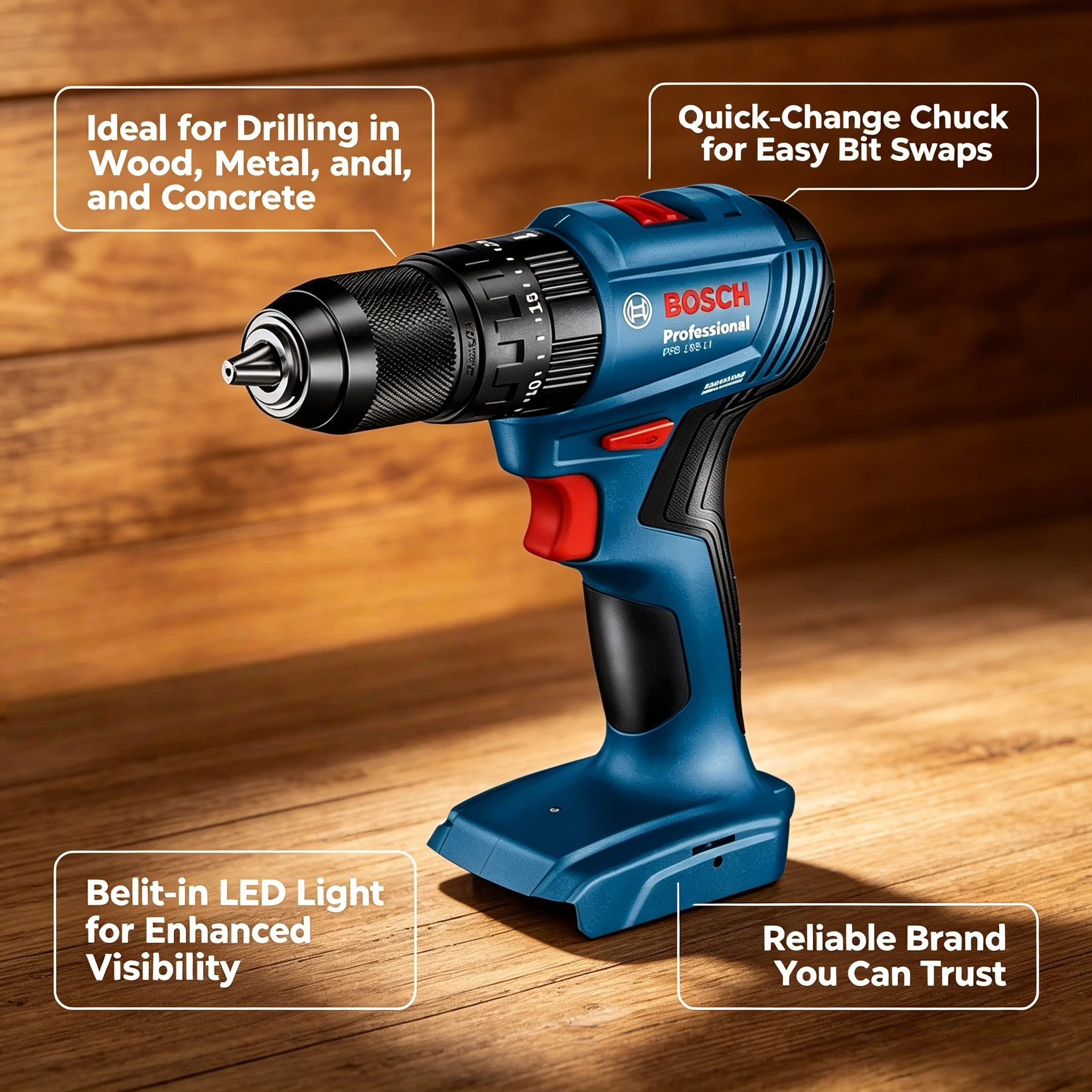 BOSCH GSB 185-LI, Bor Impak Ta - Bosch Drill Gsb 18V ulasan dan harga