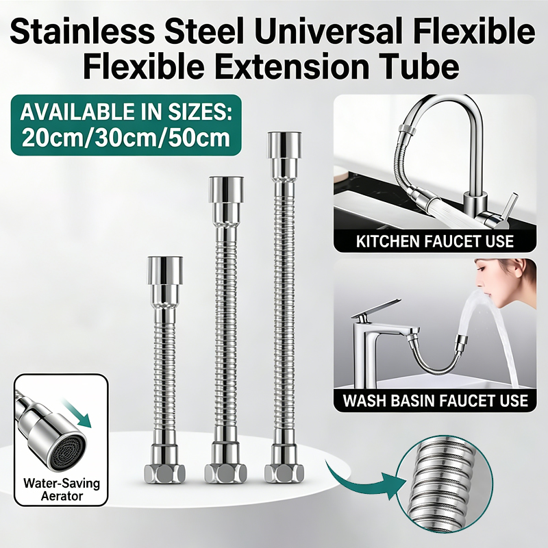 360 °   Pemanjang Keran Baja T - Flexible Hose Braided ulasan dan harga